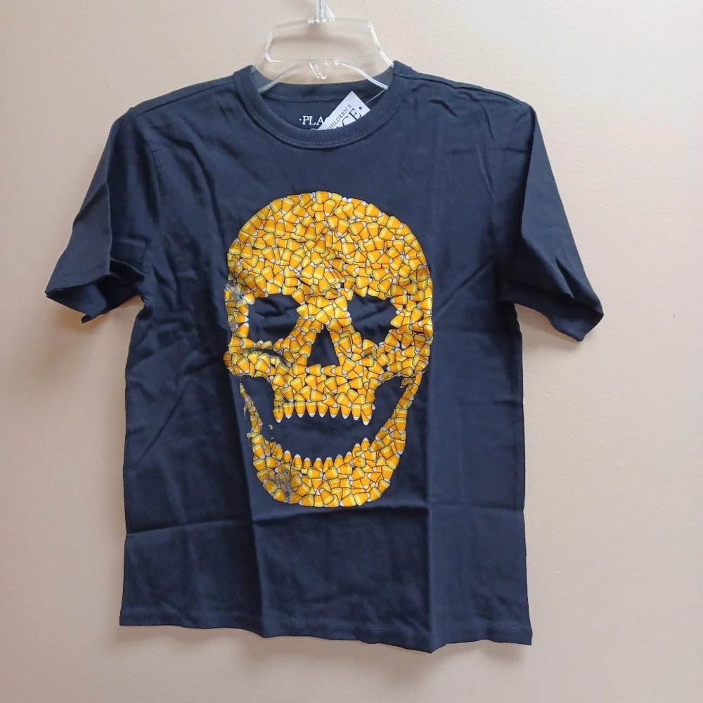 Candy skull tee M age 6-8